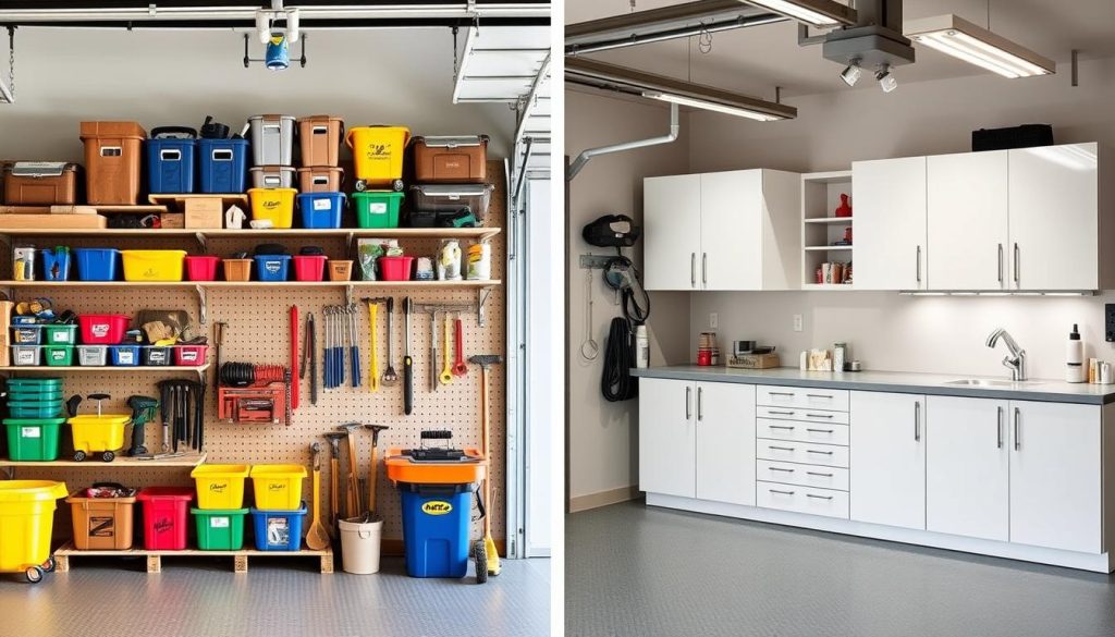 Comparison of DIY and Professional Garage Organization