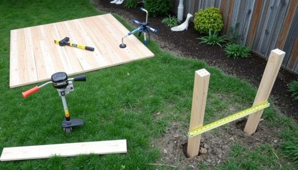 DIY fence installation