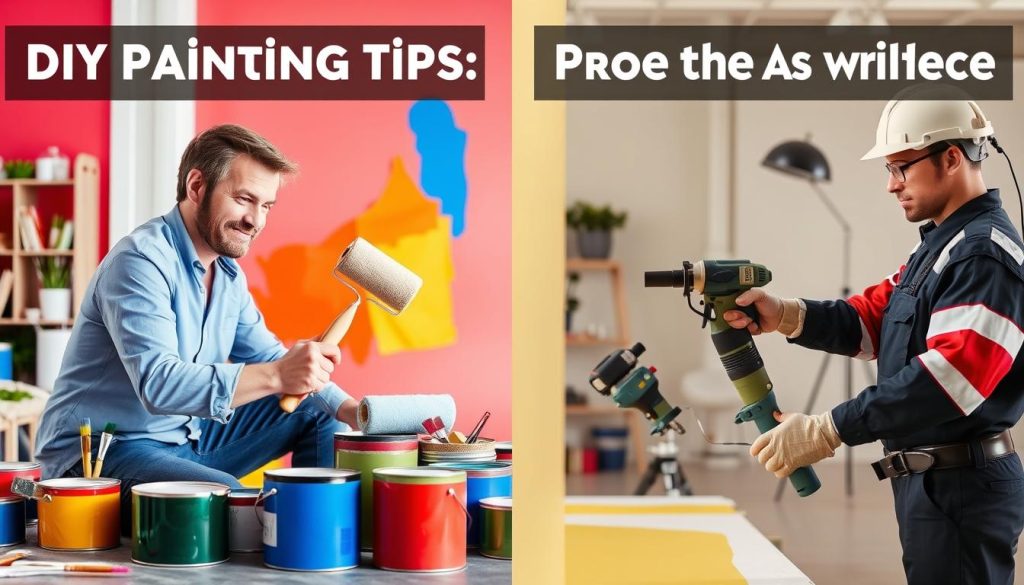 DIY painting tips vs professional painters