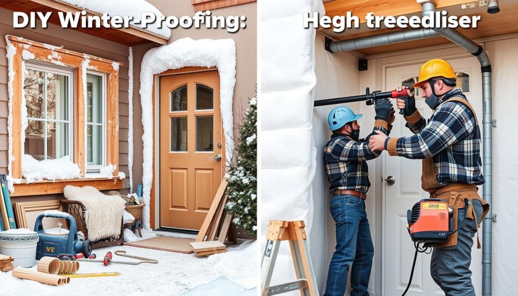 DIY vs Professional Winter-Proofing Home