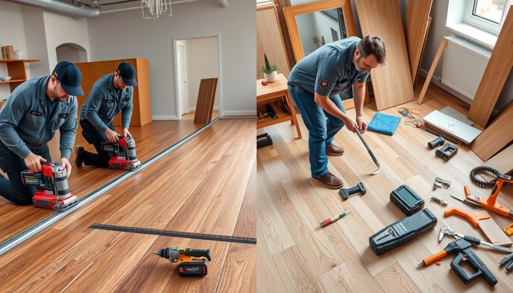 Professional installation vs DIY flooring solutions