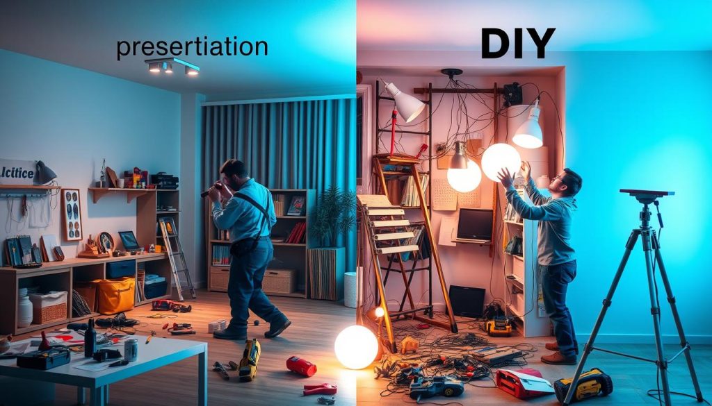 Professional vs DIY Lighting Installation