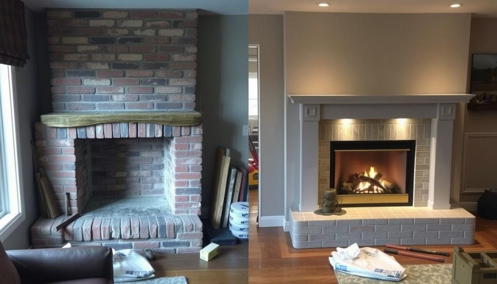 fireplace renovation process